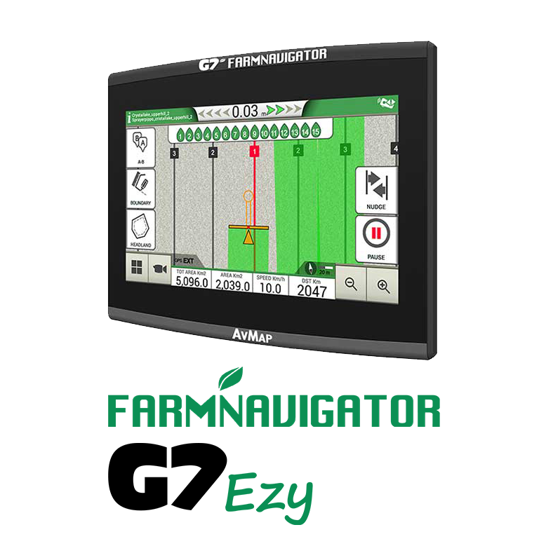 Farmnavigator G7 Ezy + Turtle Smart GPS (Blue Ring)