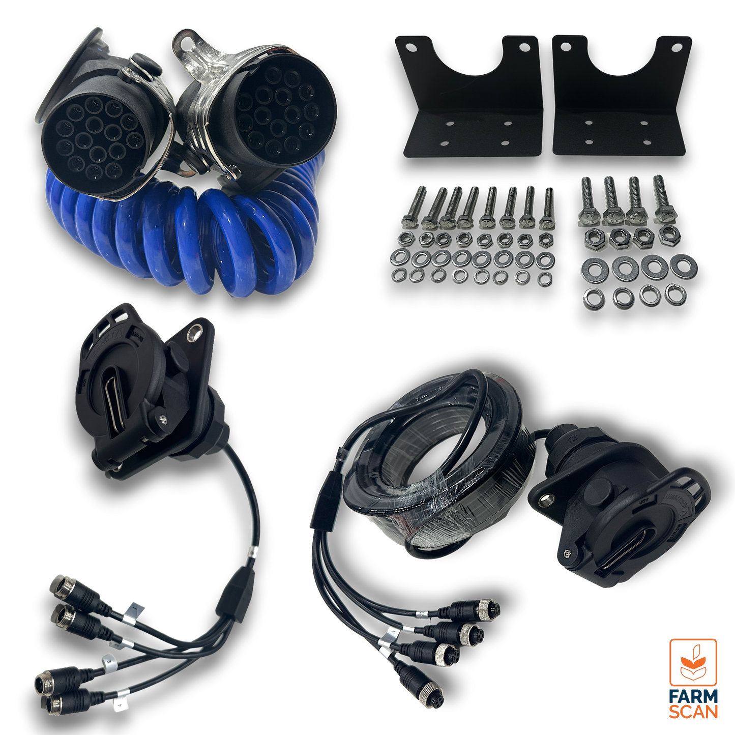 15 Pin Trailer Connector Kit (Connects 4 HD Cameras)