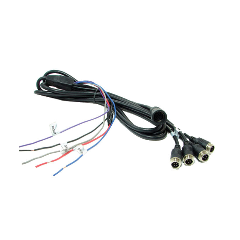 Extra Camera Cable Harness with 4 Inputs & Power (V2 Monitor)