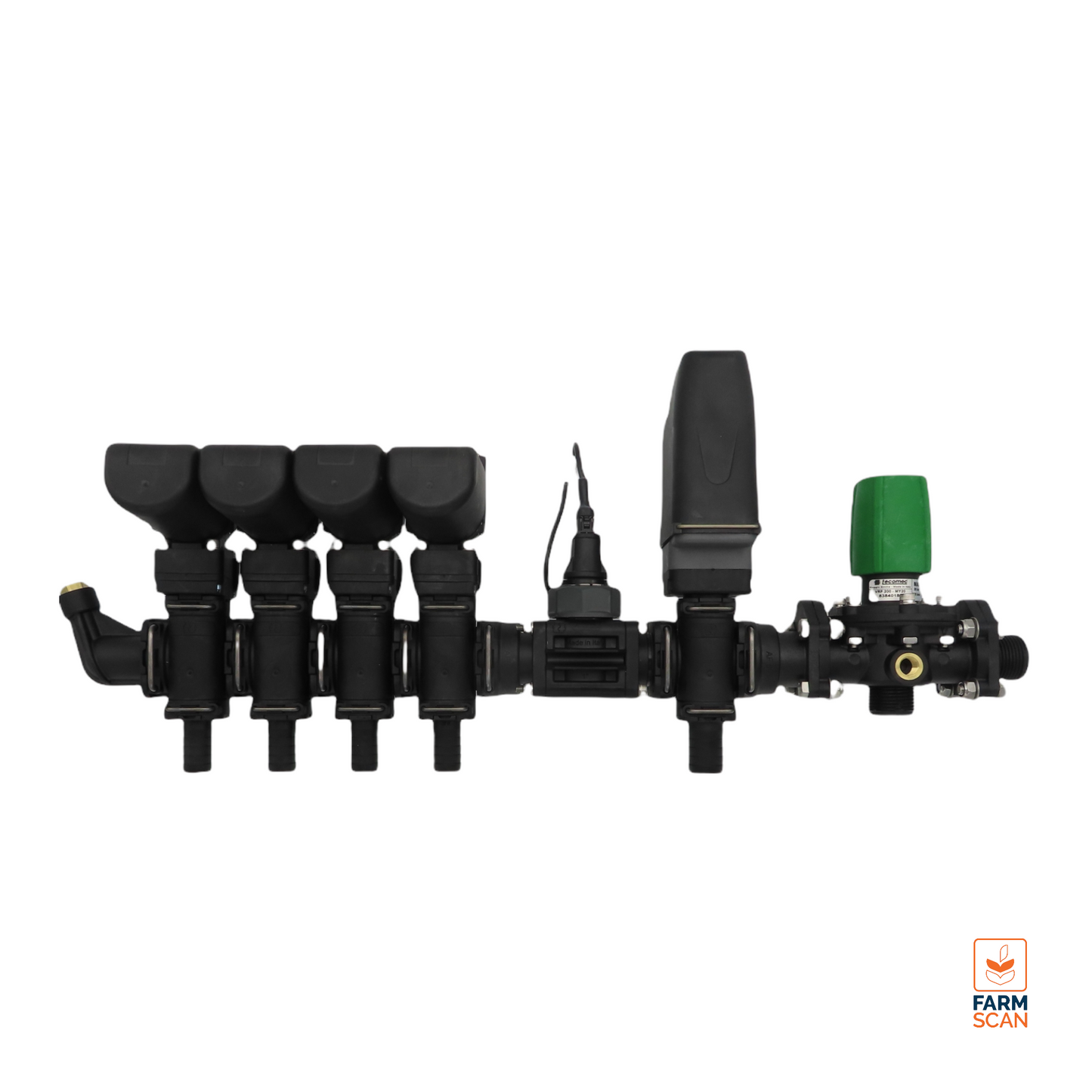 GEOLINE 4 Section Control AF Valve Bank with Manual Diaphragm Pressure Relief Valve