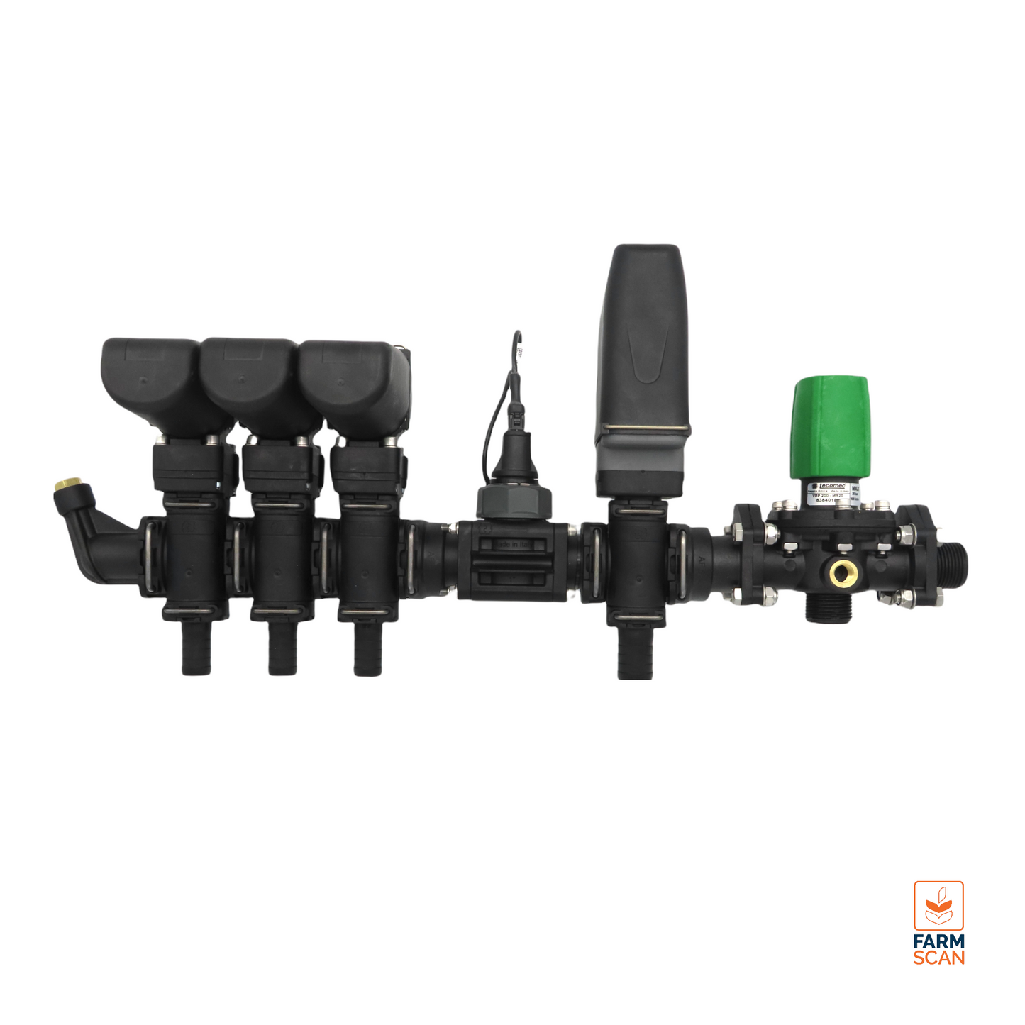 GEOLINE 3 Section Control AF Valve Bank with Manual Diaphragm Pressure Relief Valve