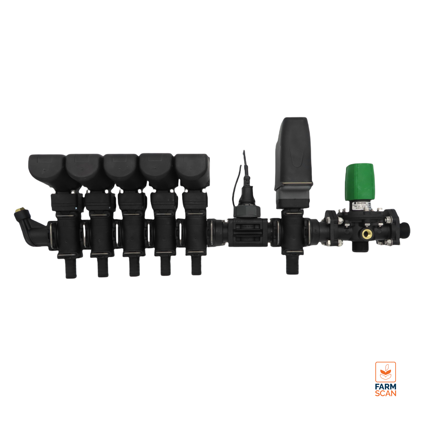 GEOLINE 5 Section AF Valve Bank with Manual Diaphragm Pressure Relief Valve