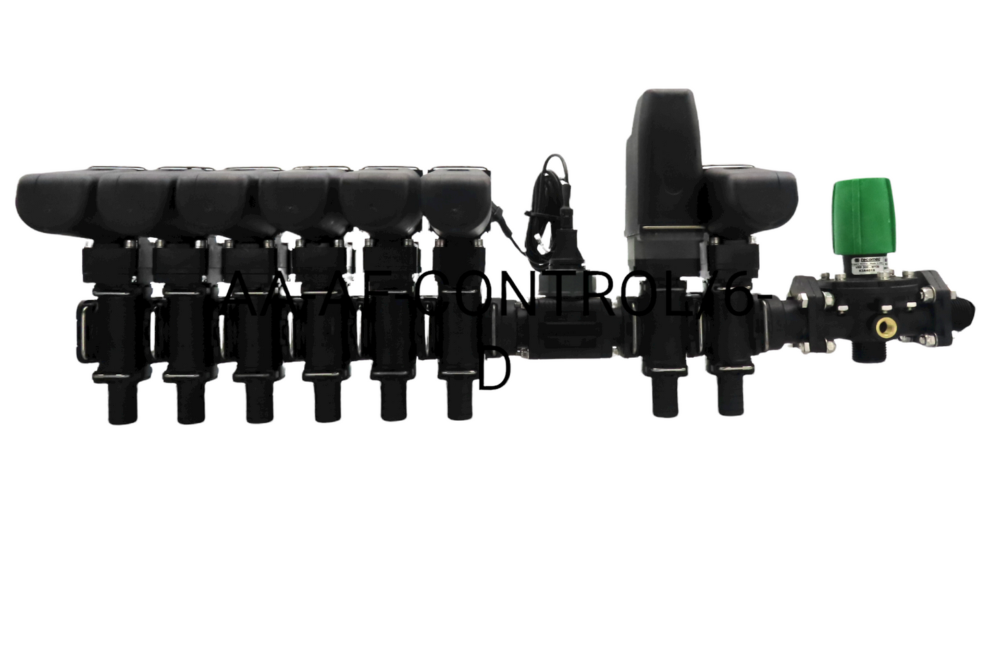 GEOLINE 6 Section AF Valve Bank - 6 Section including Dump Valve with Manual Diaphragm Pressure Relief Valve