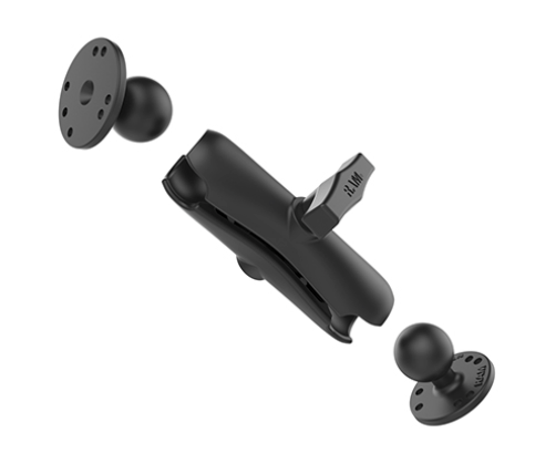 Universal Double Ball RAM Mount with Two 1 1/2" Round Ball Mounts