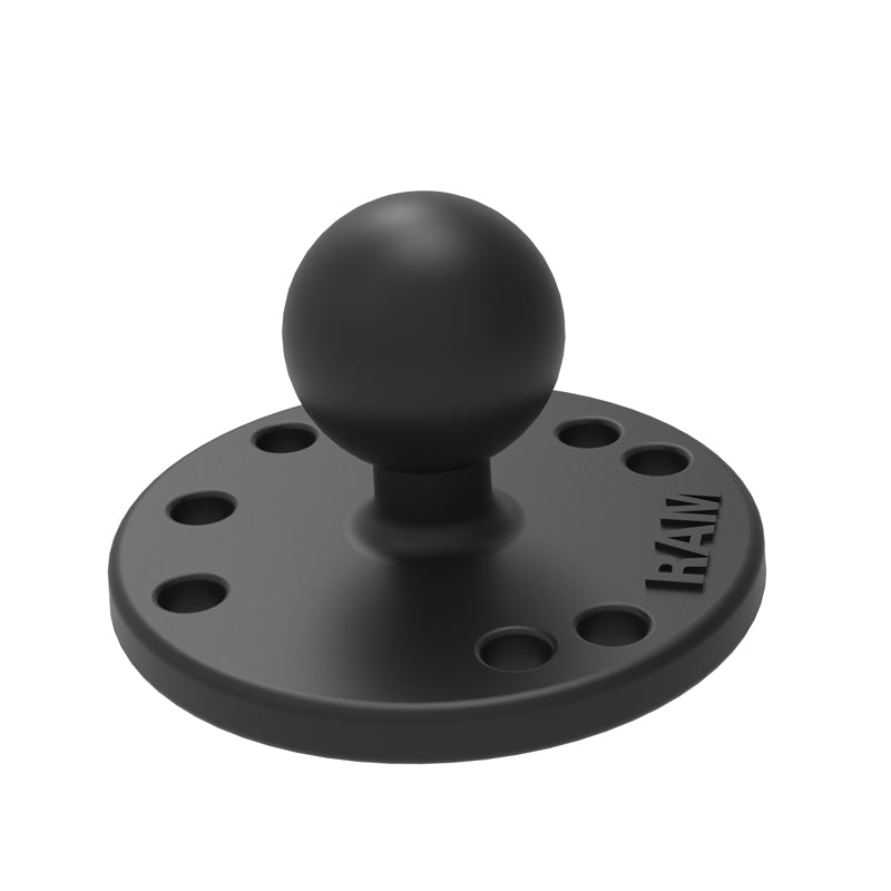 Round Plate with Ball 1"