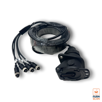 3100HD TC Vehicle (10.2m Long Cable)  15 Pin, 4 HD Camera Connector Including Bracket