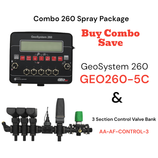 Combo 260 Spray Package - GeoSystem 260 & 3 Section Control Valve Bank