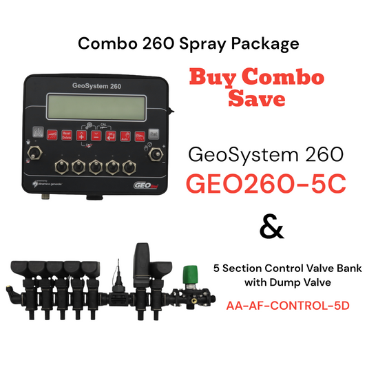 Combo 260 Spray Package - GeoSystem 260 & 5 Section Control Valve Bank with Dump