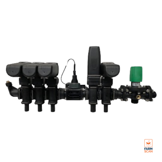 GEOLINE 3 Section Control AF Valve Bank including Dump and Manual Diaphragm Pressure Relief Valve