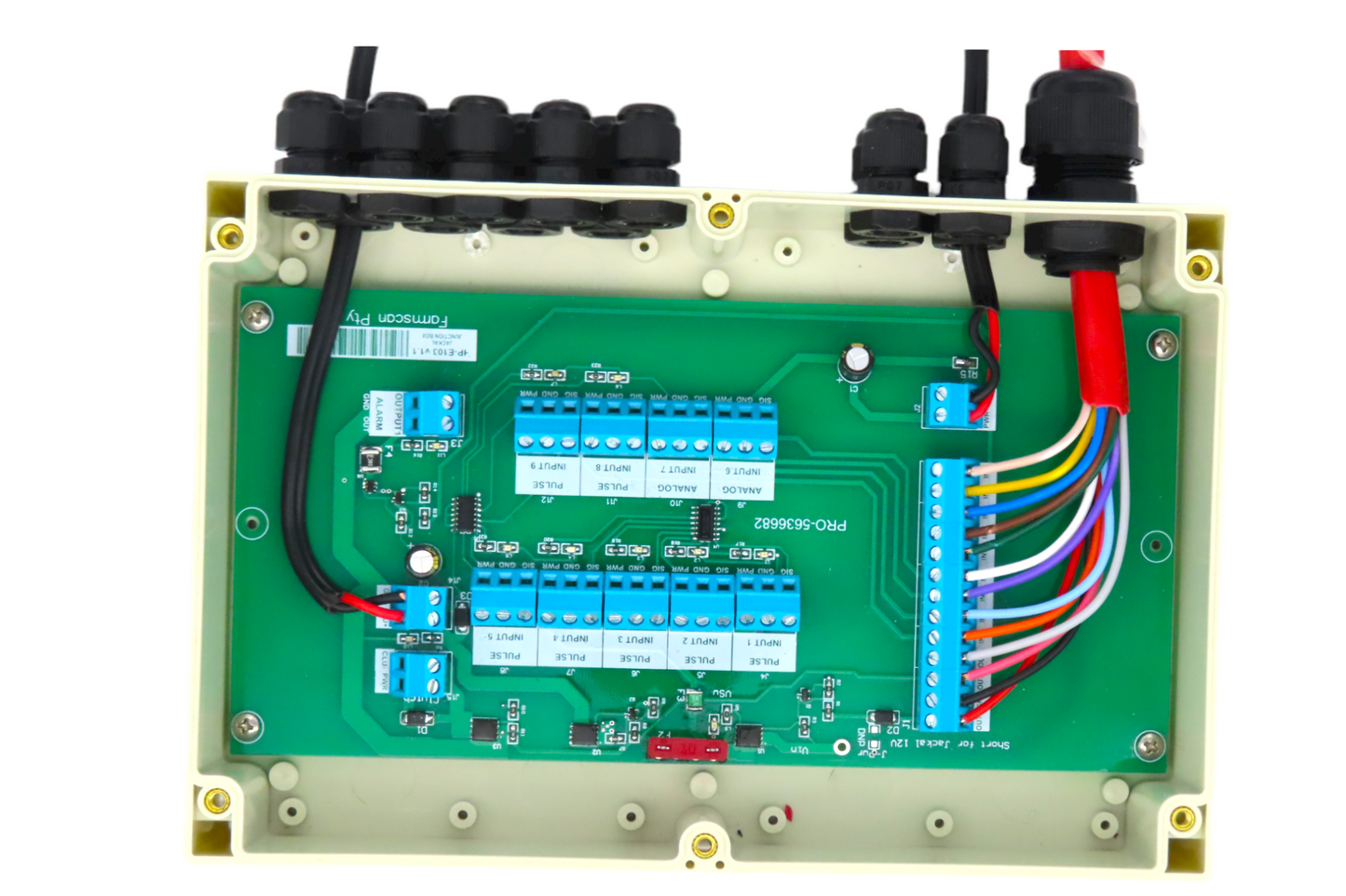 Jackal Junction Box 9 Sensors (7 Digital/2 Analog) and 2 Output