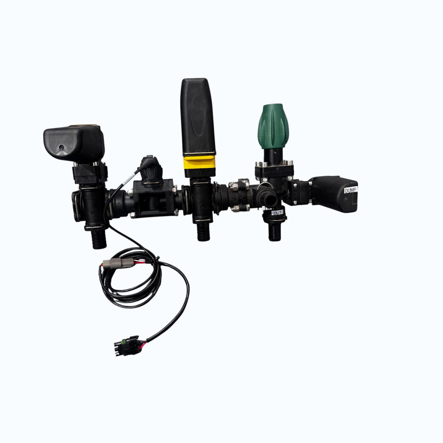 GEOLINE 1 Section Electric Dump Valve Manual Adjustable Pressure Relief Valve