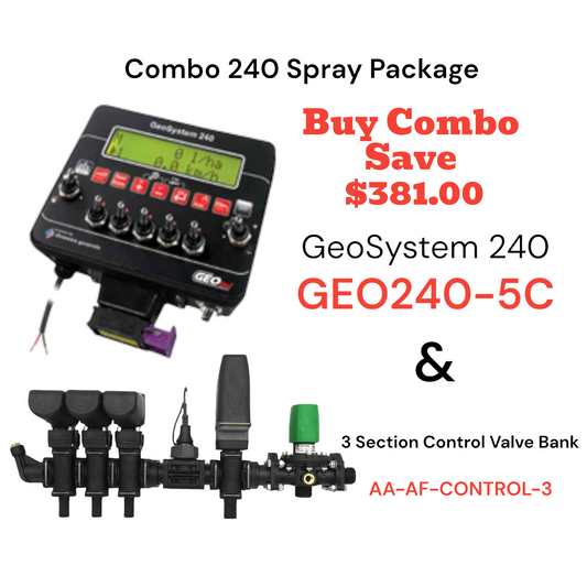 Combo 240 Spray Package - GeoSystem 240 & 3 Section Control Valve Bank