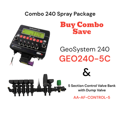 Combo 240 Spray Package - GeoSystem 240 & 5 Section Control Valve Bank with Dump