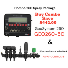 Load image into Gallery viewer, Combo 260 Spray Package - GeoSystem 260 &amp; 3 Section Control Valve Bank