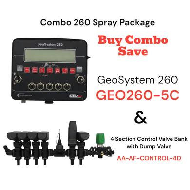 Combo 260 Spray Package - GeoSystem 260 & 4 Section Control Valve Bank with Dump