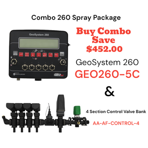 Combo 260 Spray Package - GeoSystem 260 & 4 Section Control Valve Bank