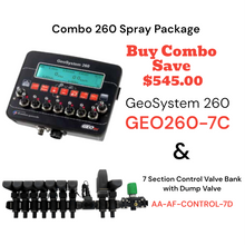 Load image into Gallery viewer, Combo 260 Spray Package - GeoSystem 260 &amp; 7 Section Control Valve Bank with Dump