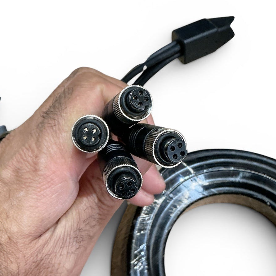 3100HD TC Vehicle (10.2m Long Cable)  15 Pin, 4 HD Camera Connector Including Bracket