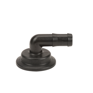 2'' FLANGE X 1'' 90° HOSE BARB