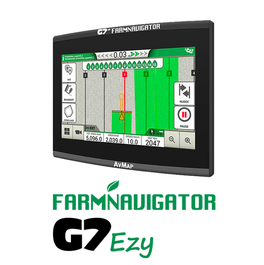 Farmnavigator G7 Ezy + Turtle Smart GPS (Blue Ring)