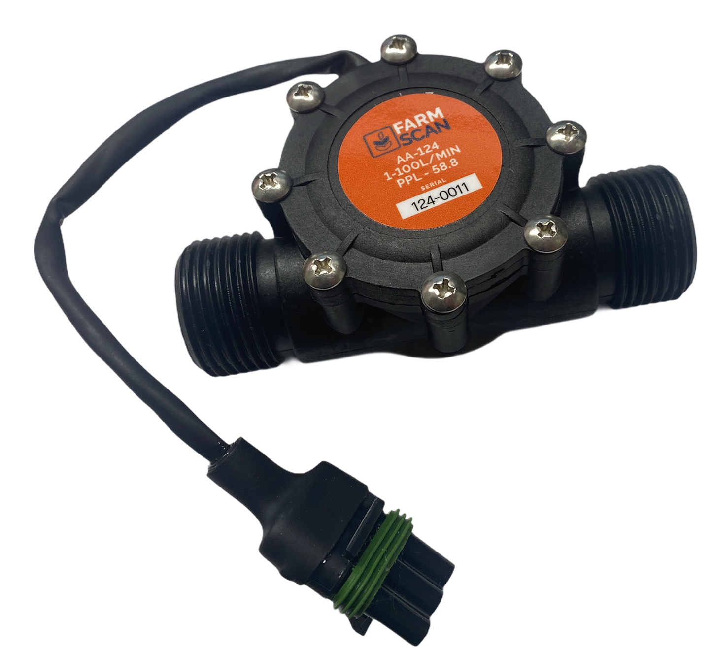 Flow Sensor - 1" BSP Male/Male 1-100L/Min