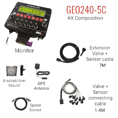 Combo 240 Spray Package - GeoSystem 240 & 4 Section Control Valve Bank