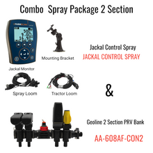 Load image into Gallery viewer, Combo Spray Package  Geoline 2 Section PRV Bank with Jackal Control Spray